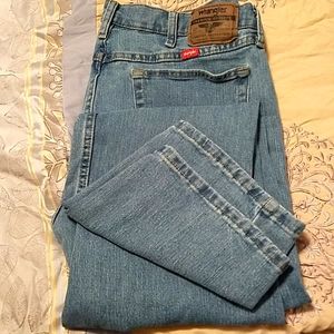 Mens wrangler faded jeans